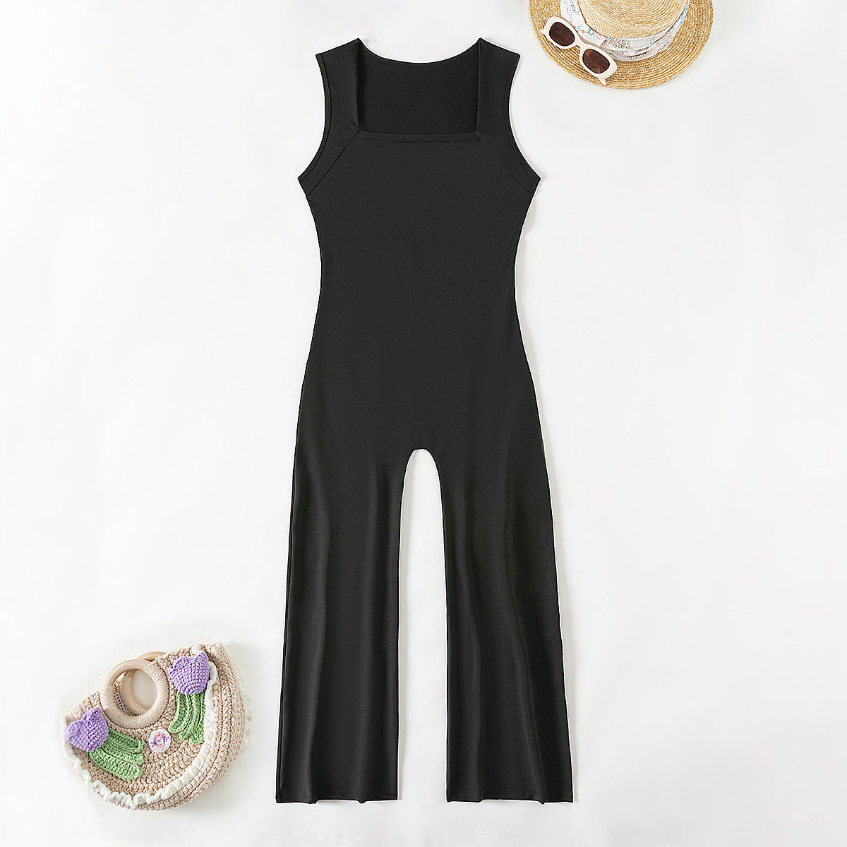 BodyTuck Flared Yoga Pants Jumpsuit