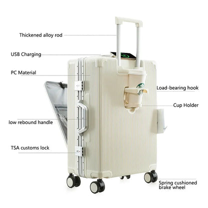 SlyTravel Premium Multifunction Suitcase