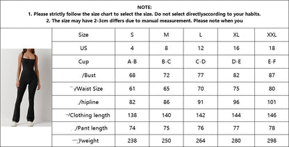 BodyTuck Flared Yoga Pants Jumpsuit