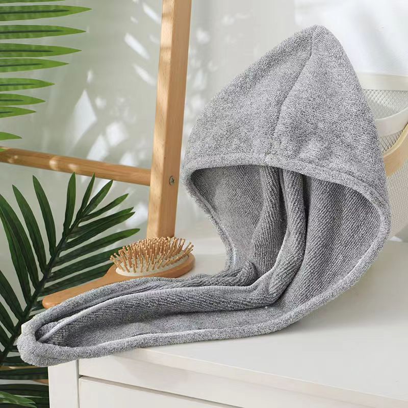 Bamboo Charcoal Fiber Shampoo Absorbent Thickened Hair-drying Towel Shower Cap