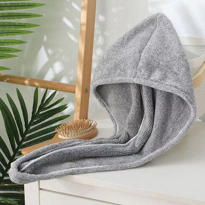 Bamboo Charcoal Fiber Shampoo Absorbent Thickened Hair-drying Towel Shower Cap